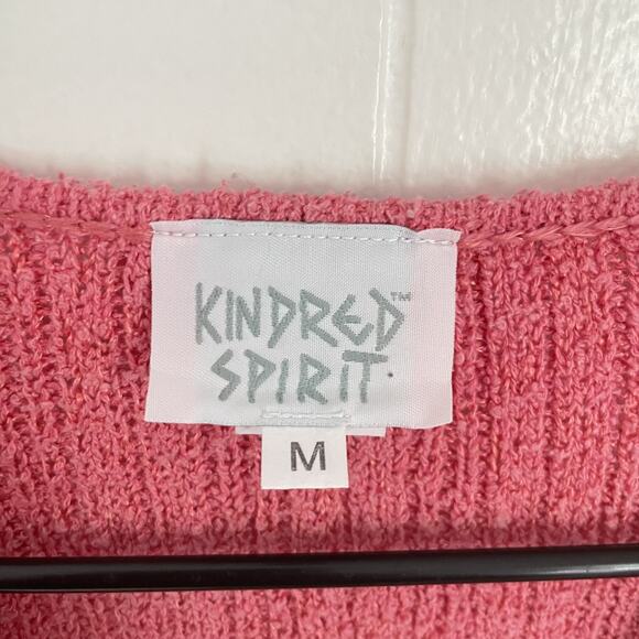 Y2K Knit Top M Floral Appliqué Silk Linen Festival Fairy Coquette Cottage Boho - Picture 7 of 7